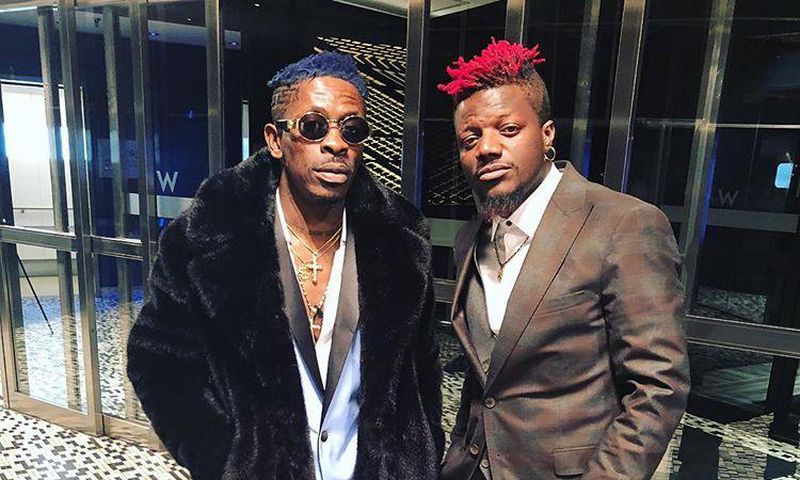 Shatta Wale with Pope Skinny