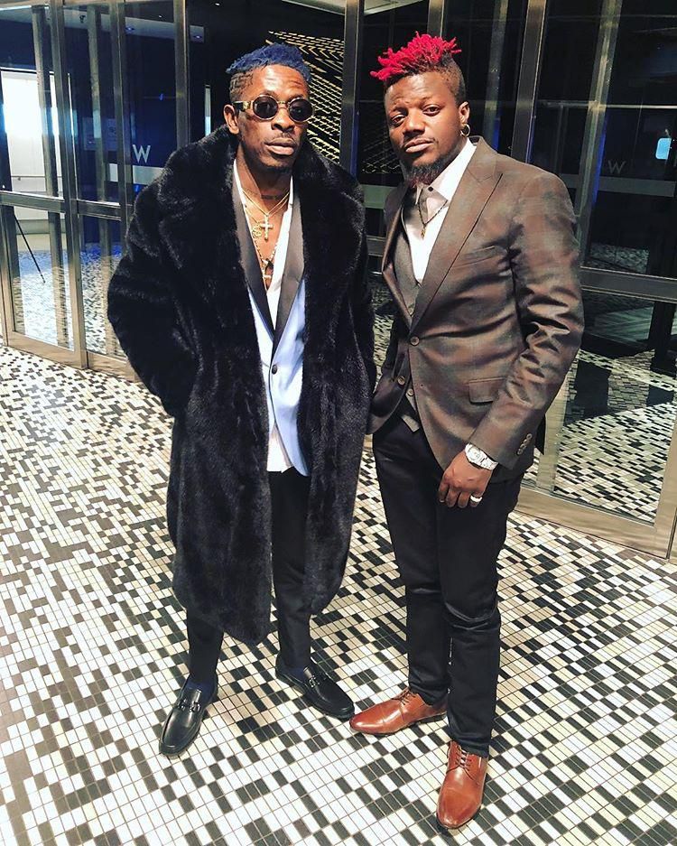 Shatta Wale with Pope Skinny