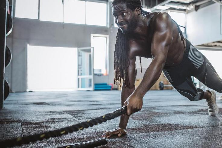 Try the 10-Minute Battle Ropes Core Burner