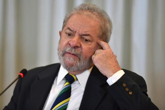 Brazilian former president Luiz Inacio Lula da Silva, pictured at a 2016 press conference, has been a widower since his wife of 43 years, Maria Leticia, died in February 2017