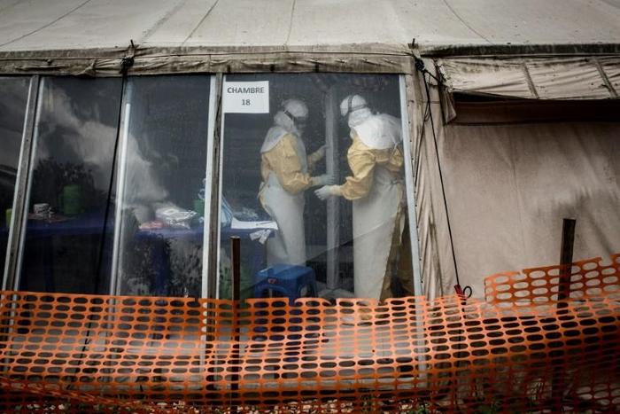 A judge said three of the suspects were thought to have fired shots in the April 19, 2019 attack on a doctor fighting Ebola in the Democratic Republic of Congo (Ebola treatment center pictured March 2019)