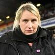 Unhappy: Chelsea Women's manager Emma Hayes (pictured March 2018) slammed referee Sara Persson after her side's Champions League semi-final defeat by Lyon