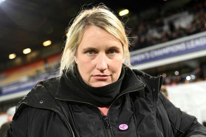 Unhappy: Chelsea Women's manager Emma Hayes (pictured March 2018) slammed referee Sara Persson after her side's Champions League semi-final defeat by Lyon
