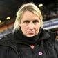 Unhappy: Chelsea Women's manager Emma Hayes (pictured March 2018) slammed referee Sara Persson after her side's Champions League semi-final defeat by Lyon