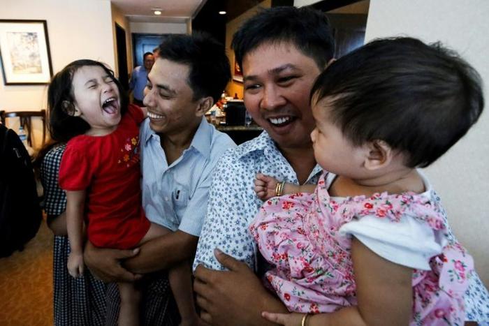 Observers say the unexpected release of the two Reuters reporters was timed to save face for Myanmar's civilian leader Aung San Suu Kyi