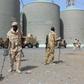 Sudanese troops serving in the Saudi-led military coalition in Yemen do mine-clearing at the Red Sea Mills silos in Hodeida, which has been off-limits to aid organisations for months