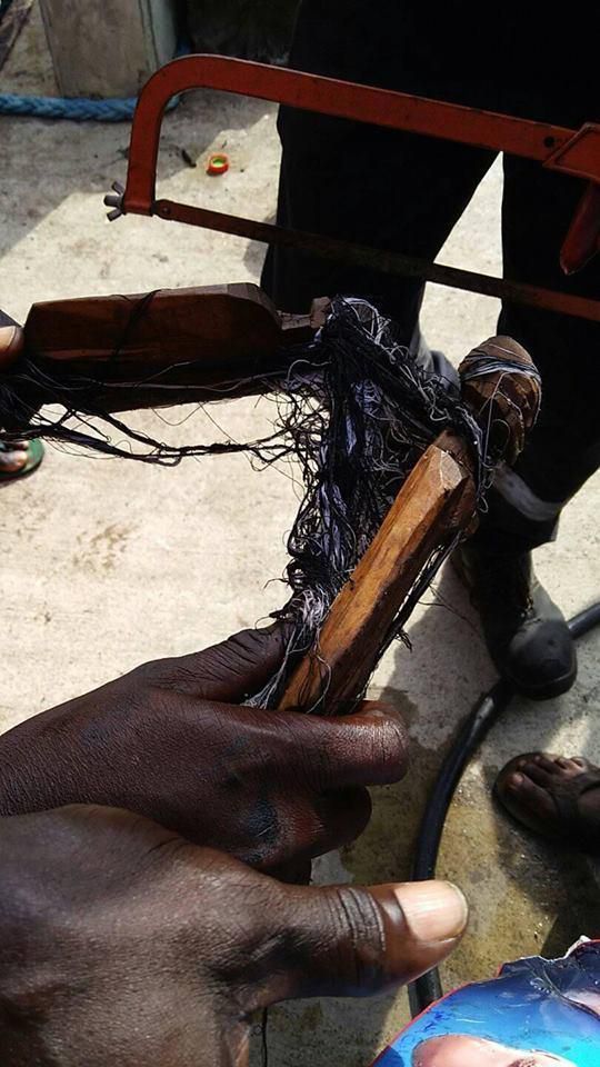 Offshore worker discovers lady’s charm over husband and mother-in-law placed in the sea (video/photos)