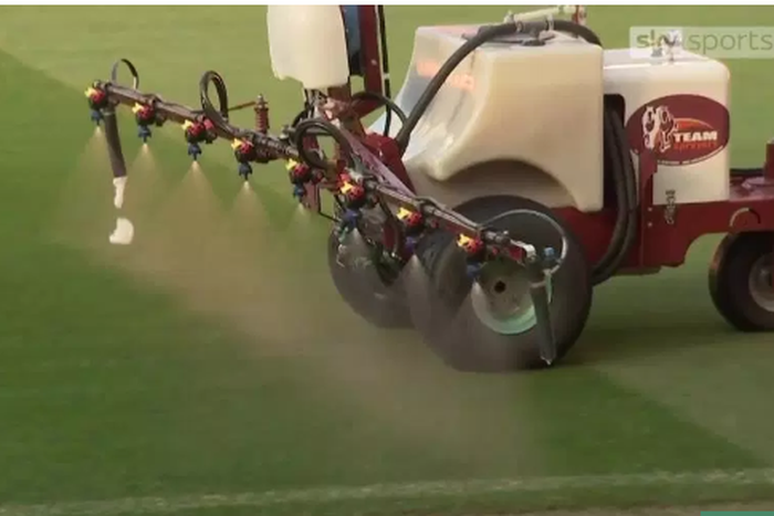 Man Utd spray garlic on Old Trafford pitch before Liverpool clash