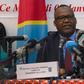 The president of DR Congo's Independent National Election Commission, Corneille Nangaa, announces the provisional results of the presidential election in January 2019