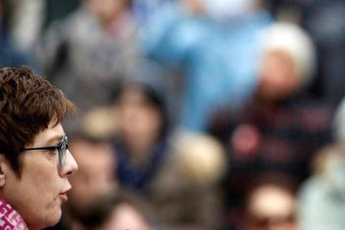 The leader of the German Christian Democrats called far-right populists 'enemies of freedom'