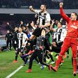 Juventus all-but-sealed their eighth straight Serie A title after winning 2-1 at Napoli to go 16 points clear at the top