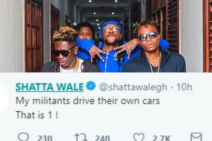Shatta Wale and the Militants