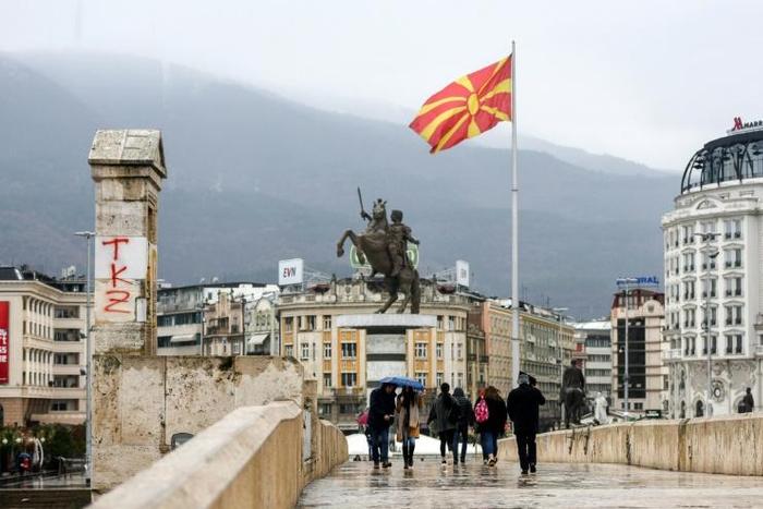 NATO chief Jens Stoltenberg has said he looked forward to Macedonia's flag joining others in the alliance