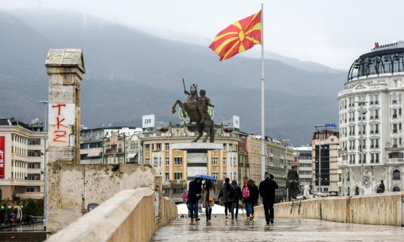 NATO chief Jens Stoltenberg has said he looked forward to Macedonia's flag joining others in the alliance