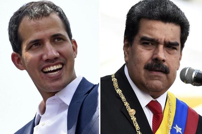 Representatives of Venezuelan opposition leader Juan Guaido, left, and Venezuelan President Nicolas Maduro are meeting in Oslo
