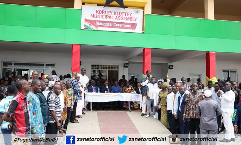 Korley Klottey Municipal Assembly inaugurated