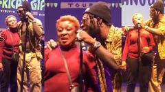 Burna Boy and Mama Burna