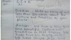 Student’s hilarious essay written in an exam leaks online as people question teacher’s marking scheme