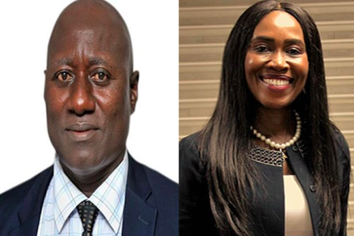 Col. Kwadwo Damoah (Rtd) and Ms. Julie Essiam