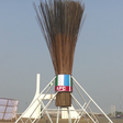 Giant broom at Abuja city gate
