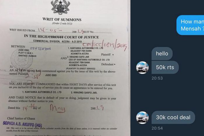 Kantanka Automobile sued over social media promise