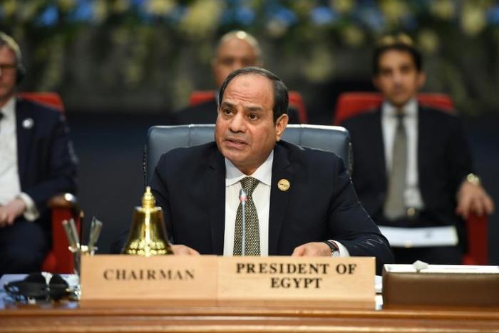 Egyptian President Abdel Fattah al-Sisi said Sunday protesters elsewhere were "ruining" their countries
