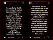 Fella Makafui's Instastory  posts