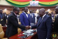 Alban Bagbin with Nana Addo