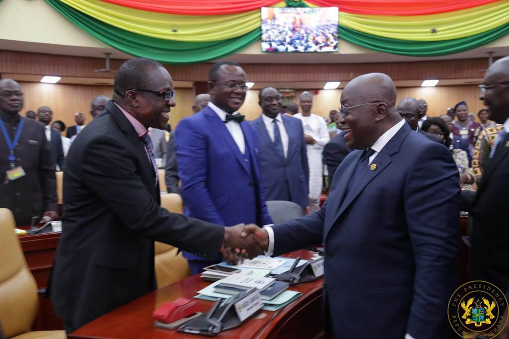Alban Bagbin with Nana Addo