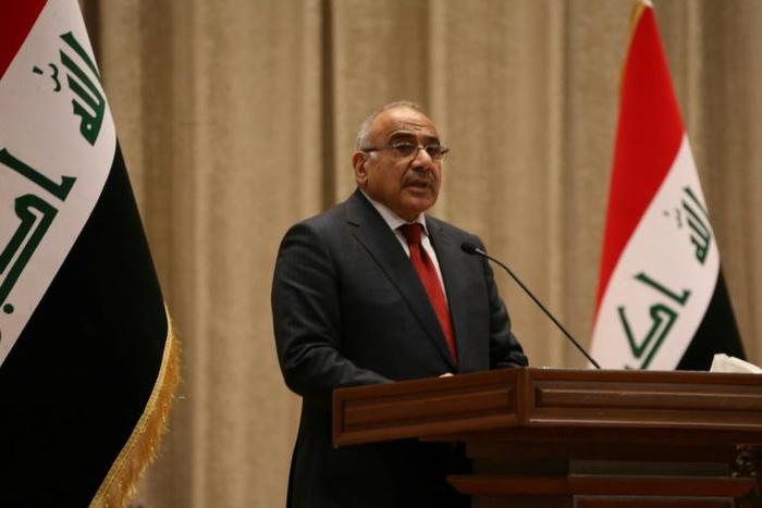 Iraqi prime minister Adel Abdul Mahdi (pictured October 2018) said he had warned Washington and its ally Riyadh that blacklisting Iran's Revolutionary Guards would have "negative repercussions"