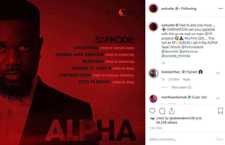 ALPHA tracklist