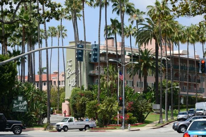 The call to boycott the fabled Beverly Hills Hotel, seen here, and Hotel Bel-Air came after their owners the Brunei sultanate announced plans to implement the death penalty for gay sex and adultery