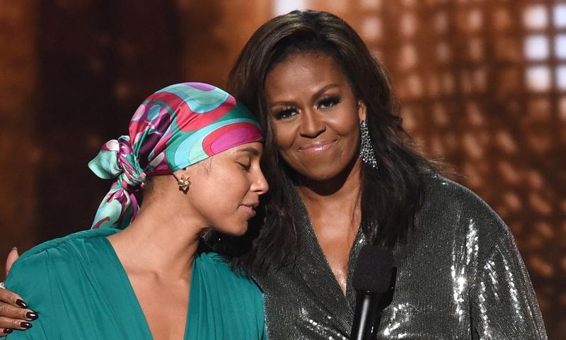 Michelle Obama stuns Grammys audience with surprise appearance