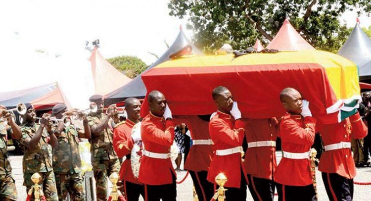 Maj Mahama's funeral