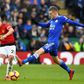 Best foot forward: Manchester United midfielder Ander Herrera (L) in action against Leicester's Jamie Vardy (R)