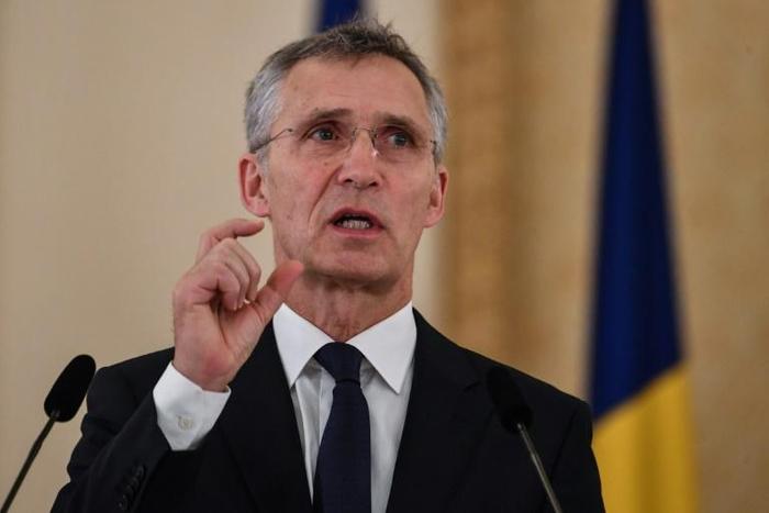 NATO's General Secretary Jens Stoltenberg (pictured January 2019) said the alliance would beef up its defences but insisted this did not mean "mirroring" any Russian build-up of missiles