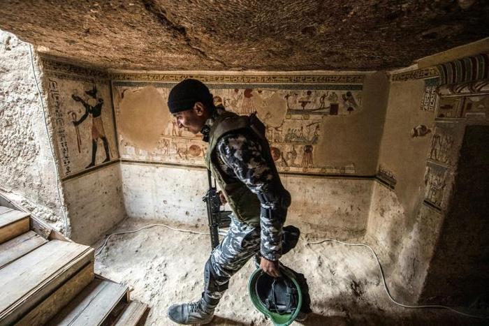 The newly-discovered tomb in the Egyptian city of Akhmim is more than 2,000 years old