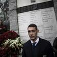 Torino captain Andrea Belotti reads out the victims names on the 70th anniverary of the Superga air disaster.