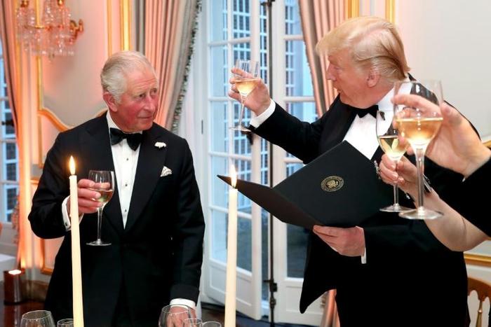 Prince Charles did most of the talking in a 15-minute meeting that ballooned into 90 minutes, President Trump said