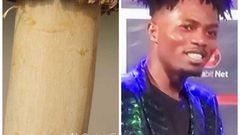 Ghanaian rapper, Kwesi Arthur being compared to a popular kitchen tool, pestle used for pounding fufu.