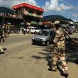 Indian paramilitary soldiers guard a security check post in Itanagar, capital of Arunachal Pradesh, northeast India on October 11, 2009