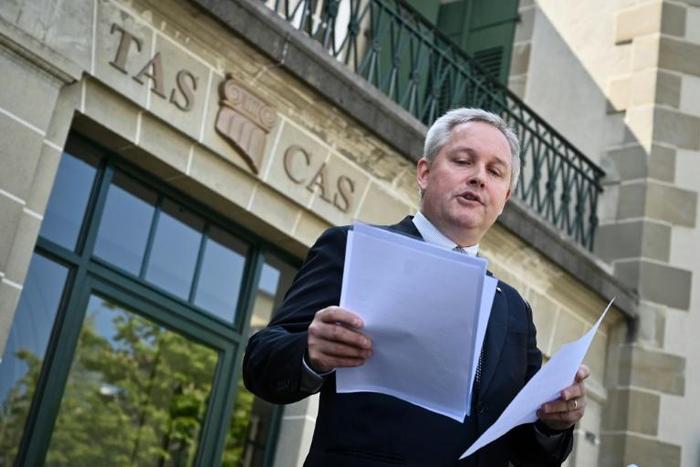 Decision time: Court of Arbitration (CAS) Secretary General Matthieu Reeb reads the verdict on Wednesday