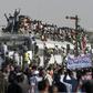 The protest train came from the central Sudanese town of Atbara, the December birthplace of the uprising against Bashir