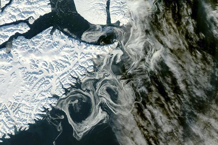 Satellites are used to measure ice loss in Greenland