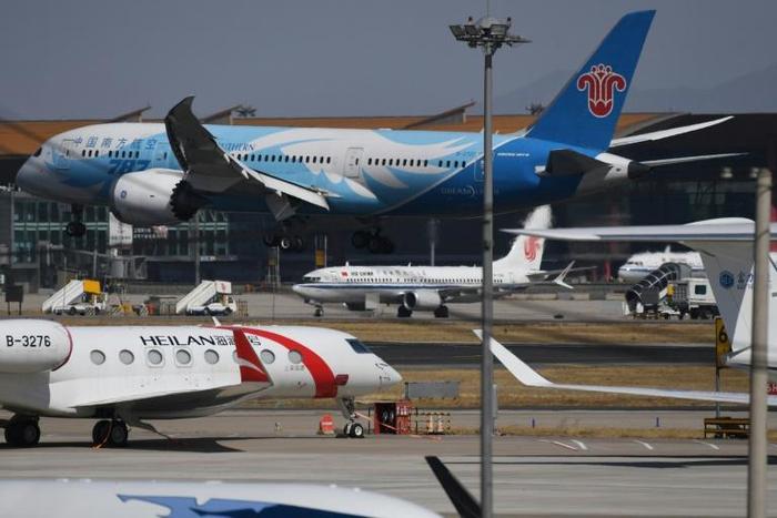 China has grounded its 7373 Max 8 (c) since the crash of a second Boeing jet in Ethiopia March 10, 2019