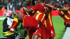 Derek Boateng and Asamoah Gyan