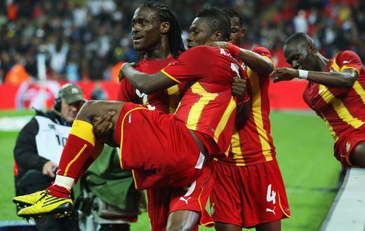 Derek Boateng and Asamoah Gyan