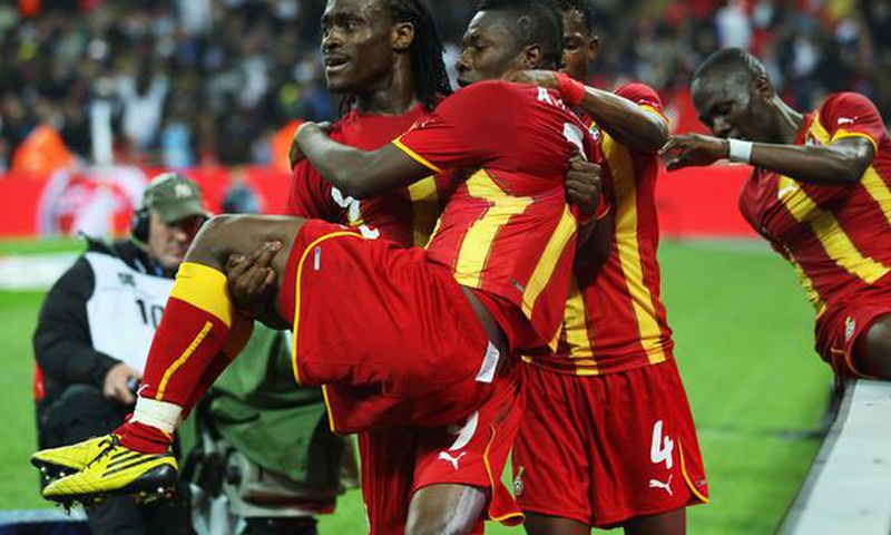Derek Boateng and Asamoah Gyan