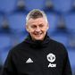Manchester United manager Ole Gunnar Solskjær watching his side train in Paris on Tuesday - he remains upbeat ahead of the second leg of their Champions League last-16 tie against PSG