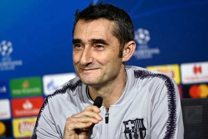 Barcelona coach Ernesto Valverde is hoping for a rare away win in the Champions League knockout rounds as his team face Lyon in France